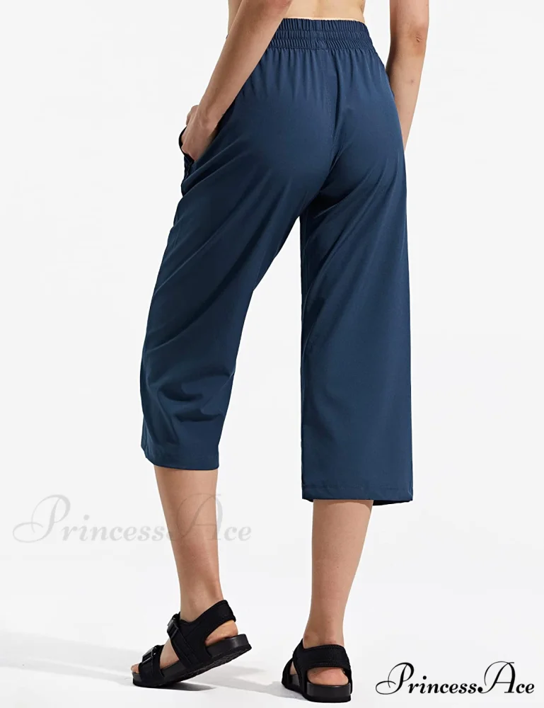 Capri Pants Wide Leg Lightweight Quick Dry Comfy Lounge Sweatpants - Image 11