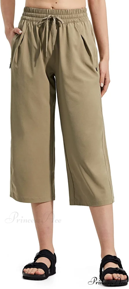 Capri Pants Wide Leg Lightweight Quick Dry Comfy Lounge Sweatpants - Image 14