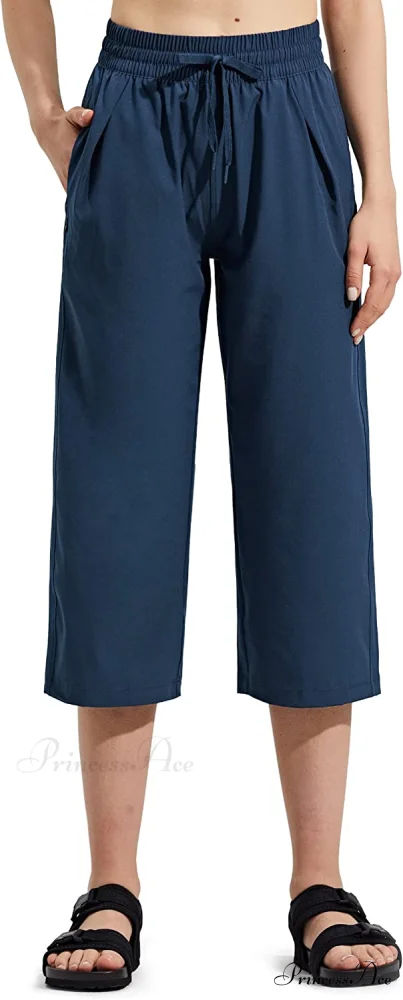 Capri Pants Wide Leg Lightweight Quick Dry Comfy Lounge Sweatpants - Image 15