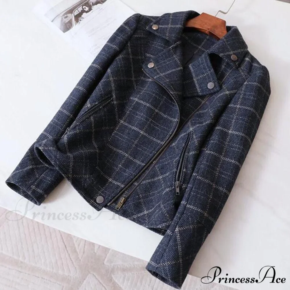 Chic Short Plaid Jackets - Image 6