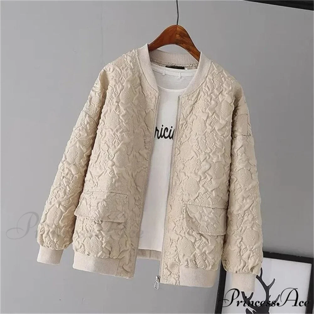 Solid Color Ladies Short Baseball Jacket - Image 10