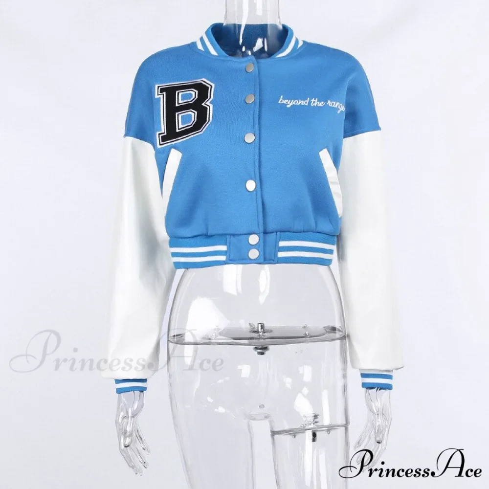 Stitching Letters Embroidery Baseball Uniform Jacket - Image 10