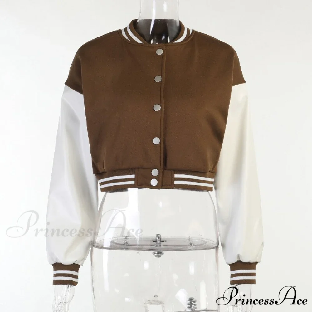 Stitching Letters Embroidery Baseball Uniform Jacket - Image 7