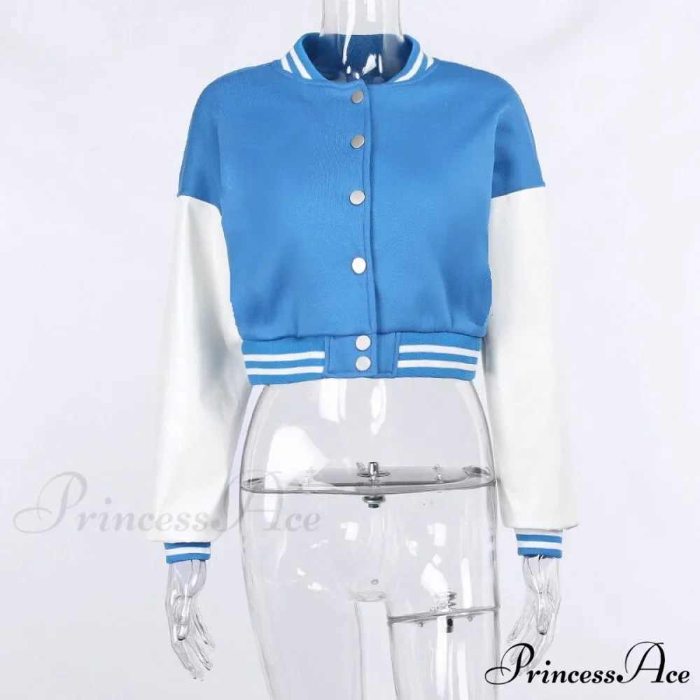 Stitching Letters Embroidery Baseball Uniform Jacket - Image 9