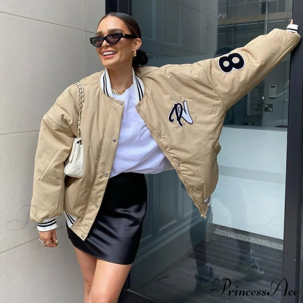 Y2k Green Print Fashion Baseball Jacket - Image 6