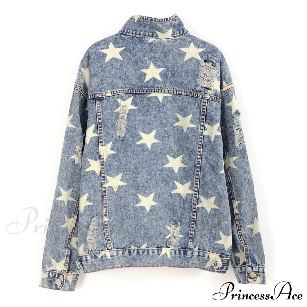 Oversized Blue Denim Jacket - Image 2