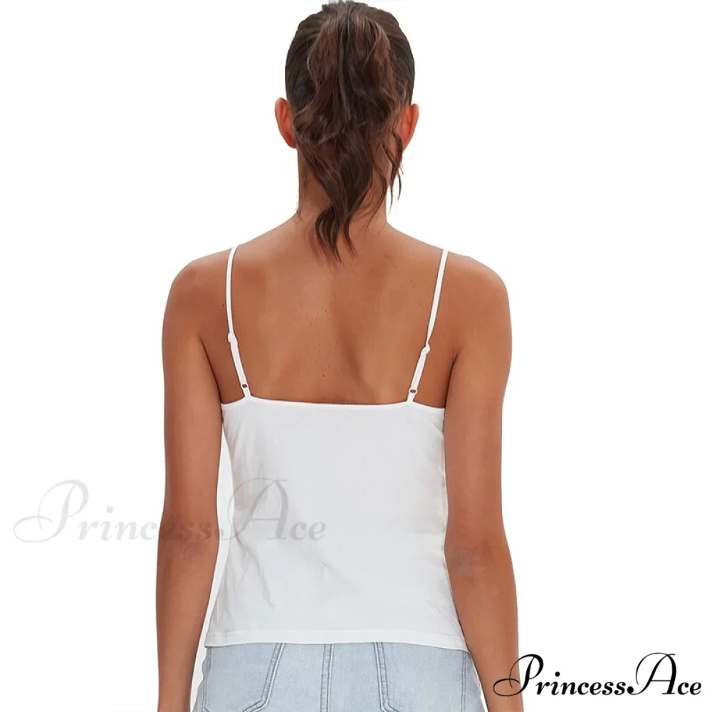 Casual Soft Elastic Cotton Lace Tank Tops - Image 3
