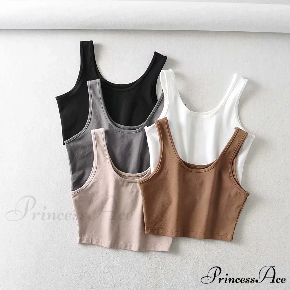 White Cute Short Crop Tops - Image 5