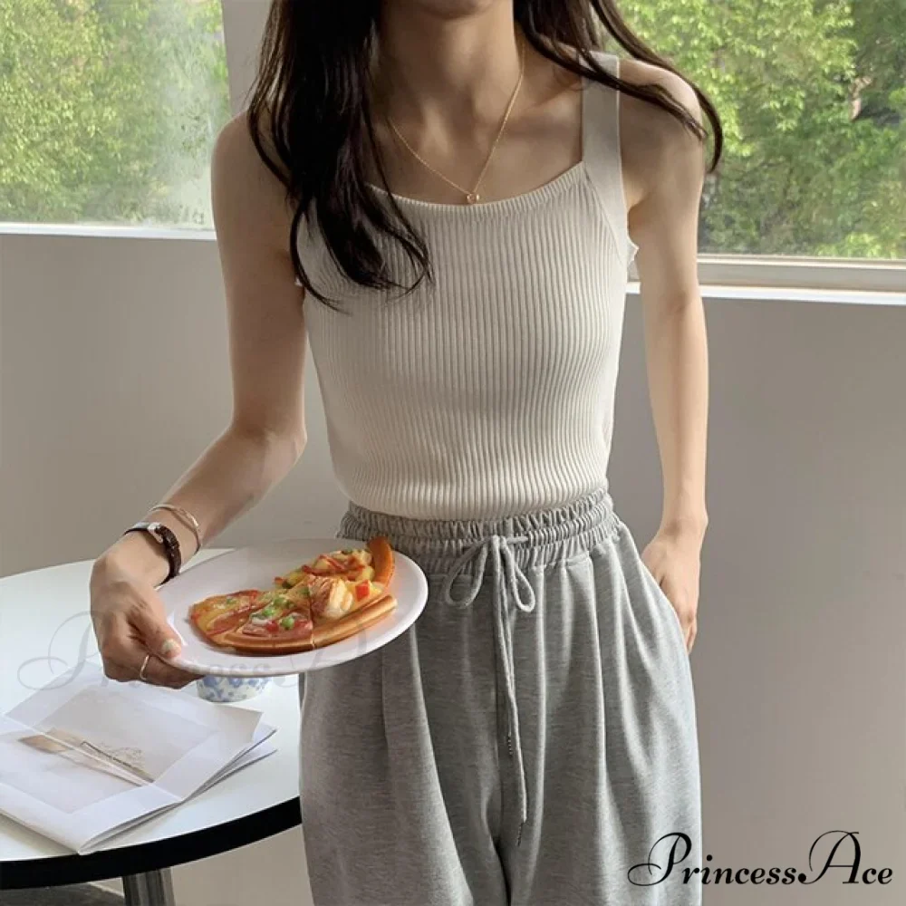 Plain Knitted Tank Tops - Image 8