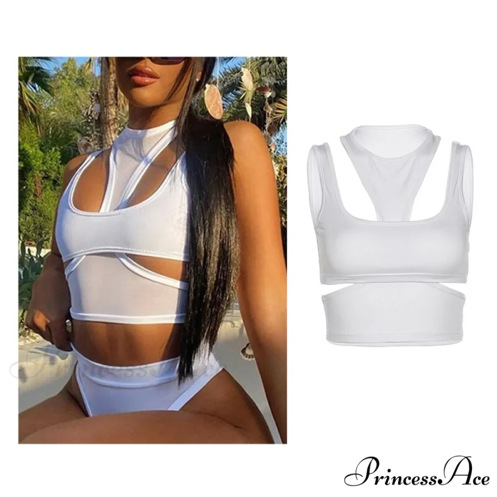 Backless Sleeveless Spaghetti Strap Halter Camis - Image 13