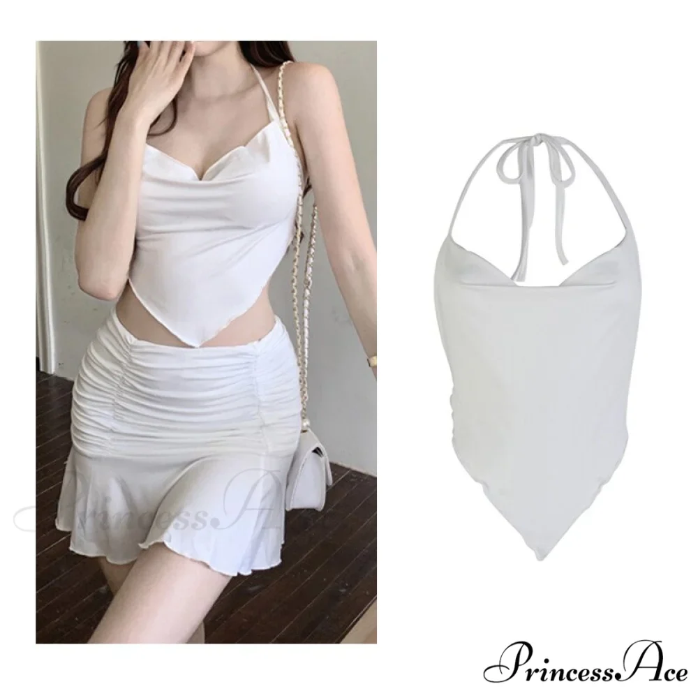 Backless Sleeveless Spaghetti Strap Halter Camis - Image 9