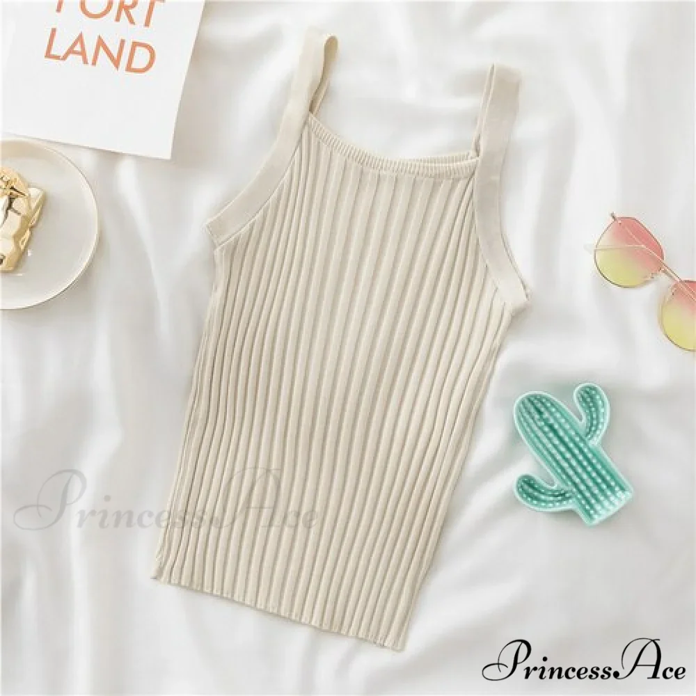 Halter Basic Sleeveless Knitted Crop Top - Image 11