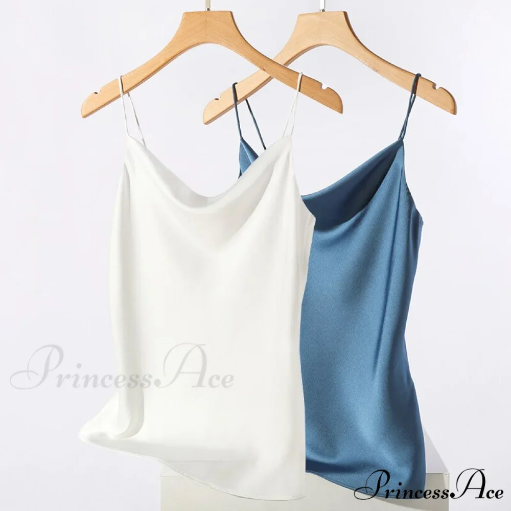 Satin Thin Wild Solid Camis - Image 10