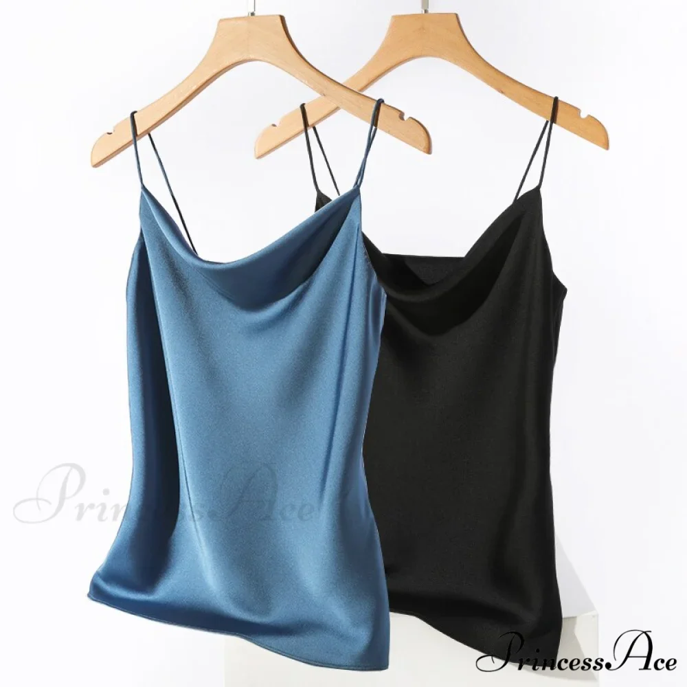 Satin Thin Wild Solid Camis - Image 12