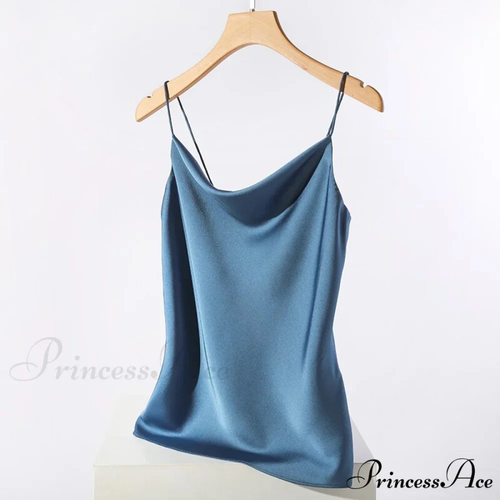 Satin Thin Wild Solid Camis - Image 3