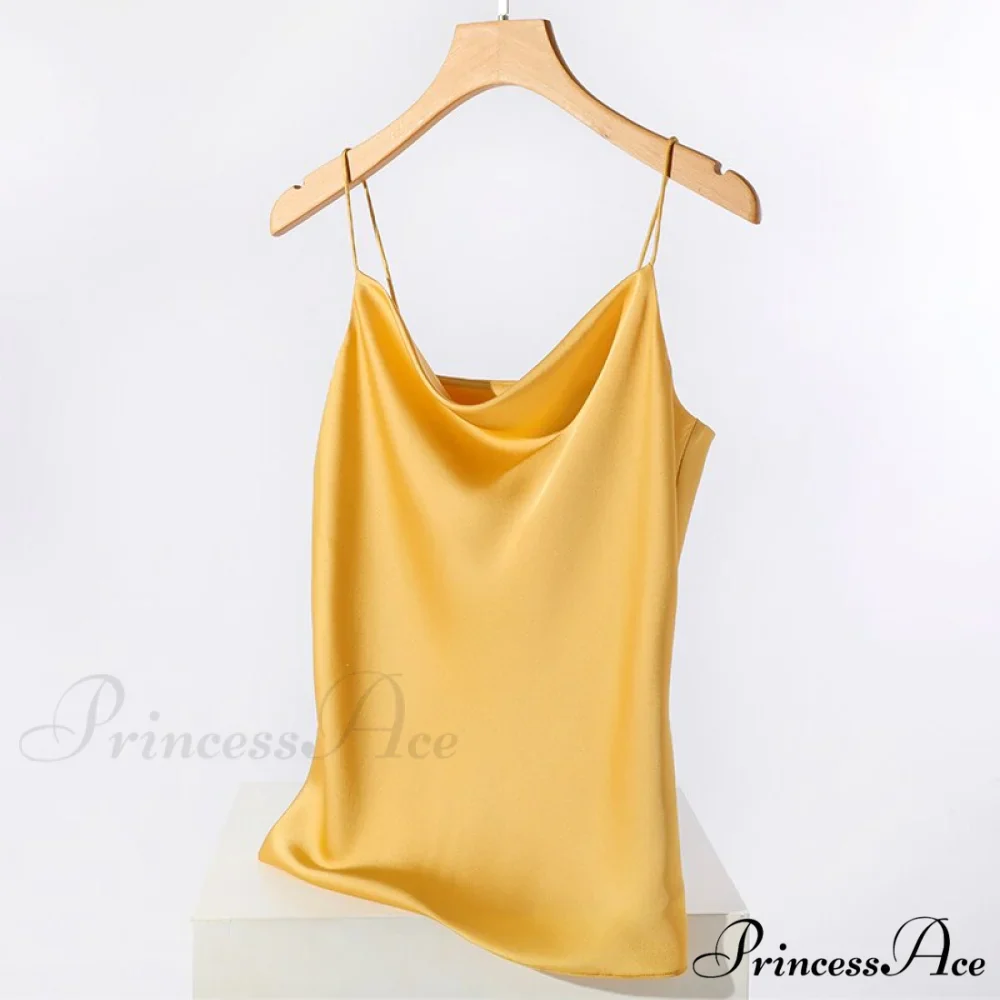 Satin Thin Wild Solid Camis - Image 6
