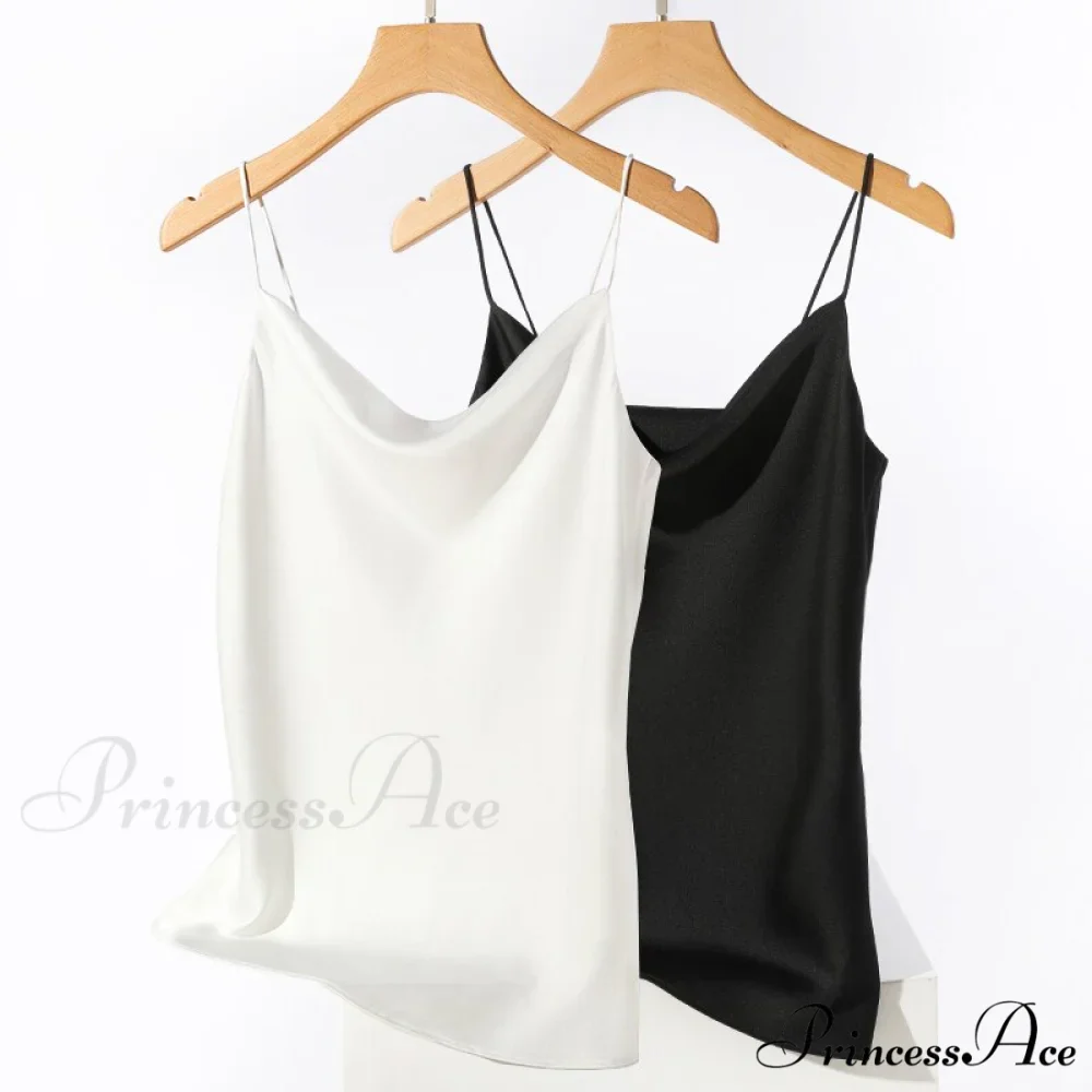 Satin Thin Wild Solid Camis - Image 8