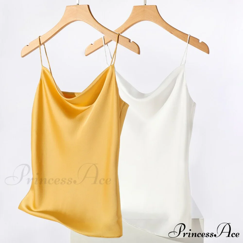 Satin Thin Wild Solid Camis - Image 9