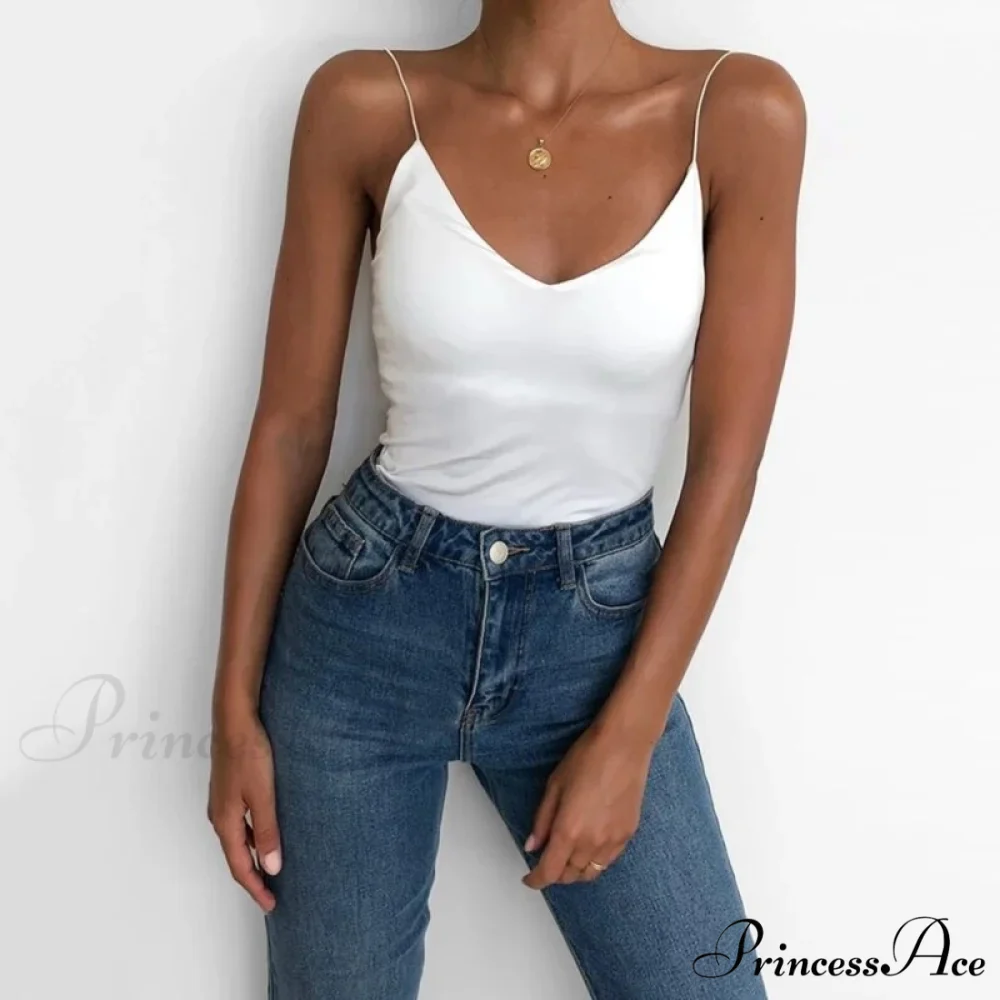 Satin Thin Solid Camis - Image 4