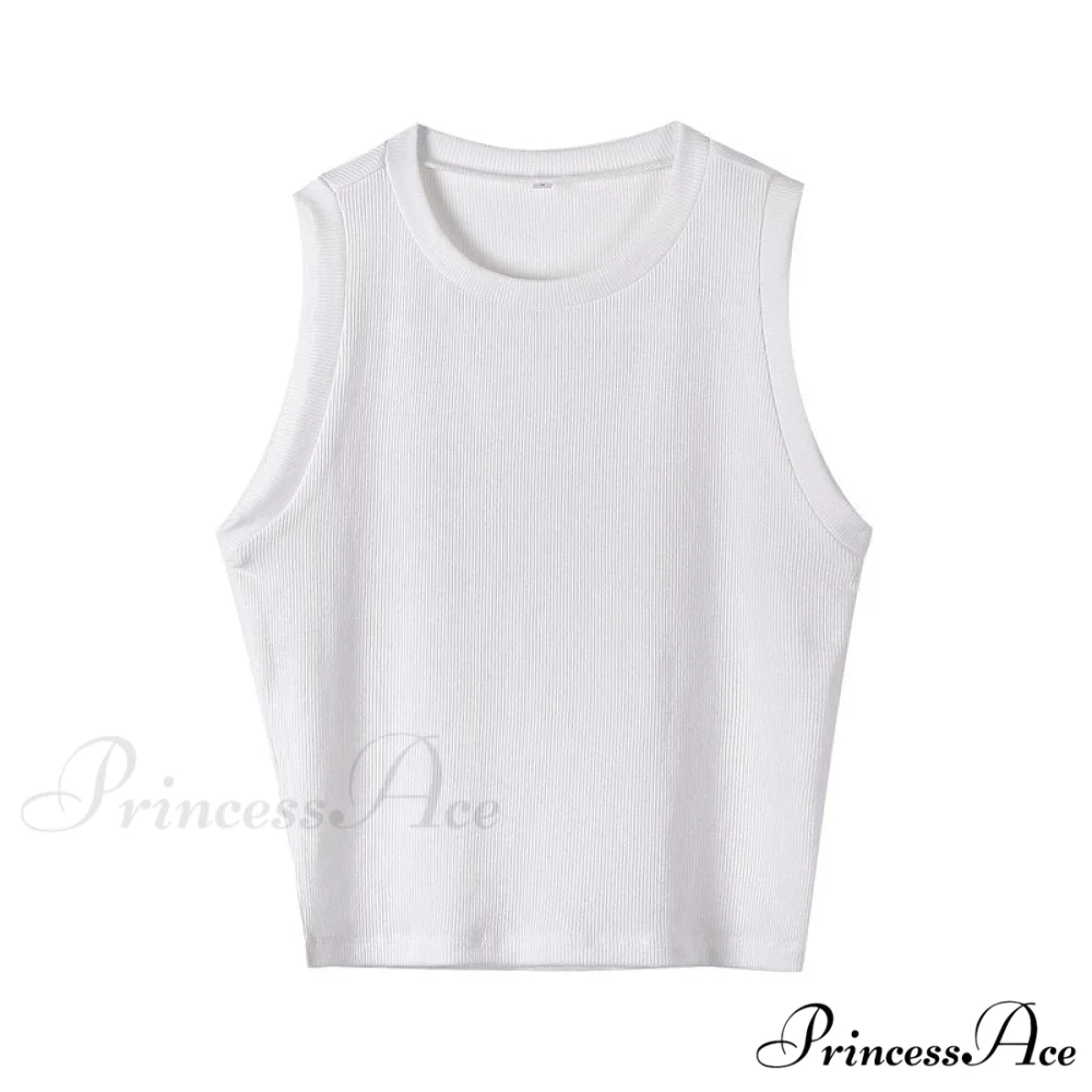 Knitted Ribbed Solid Vest - Image 7