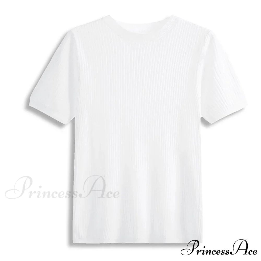 Knitted Short Sleeves Top - Image 8