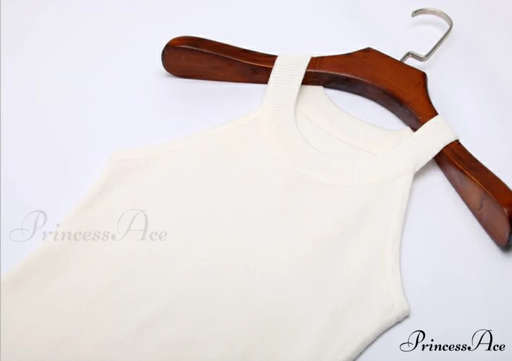 Slim Knitting Halter Camisole Tops - Image 12