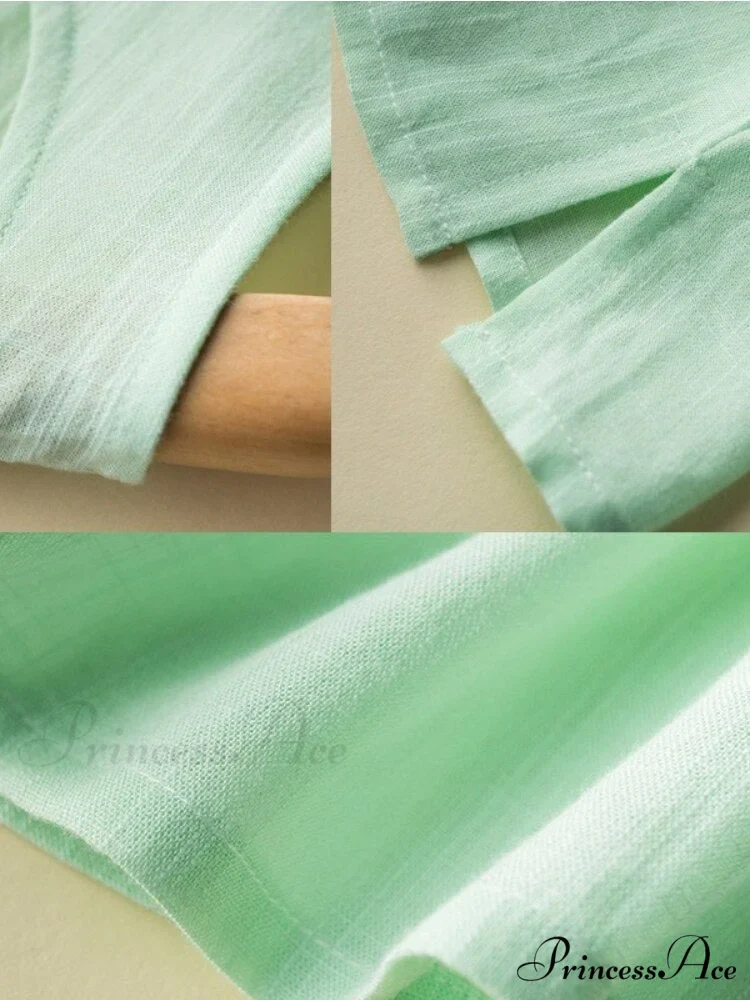 Cotton Linen Sleeveless Tops - Image 4
