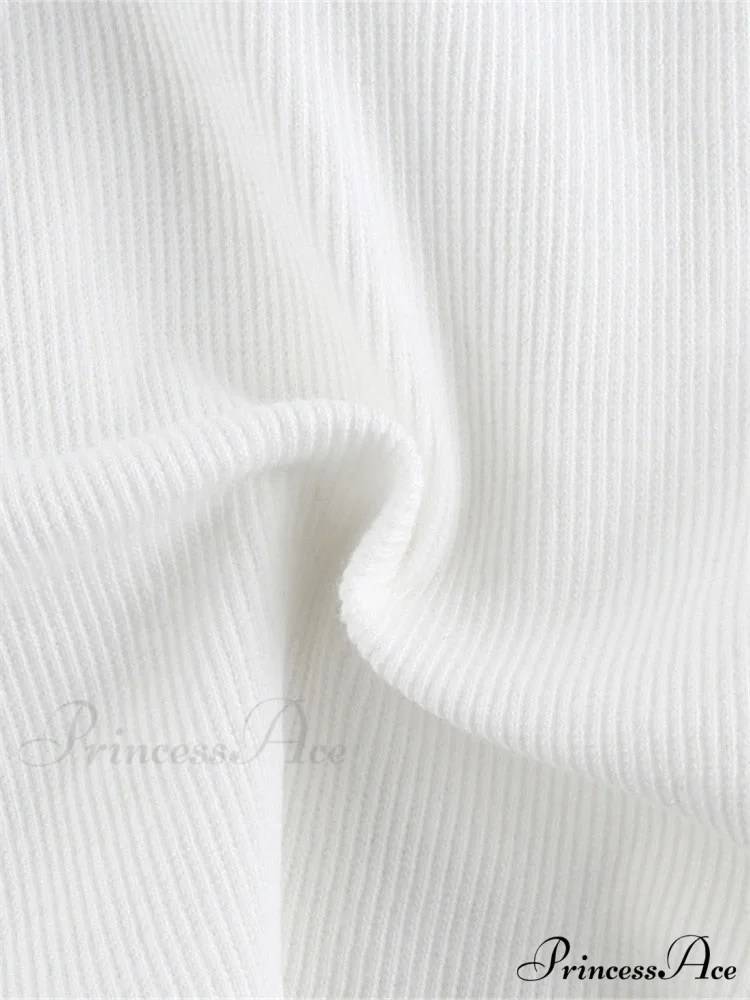Streetwear Lace Patchwork White Tank Top - Image 3