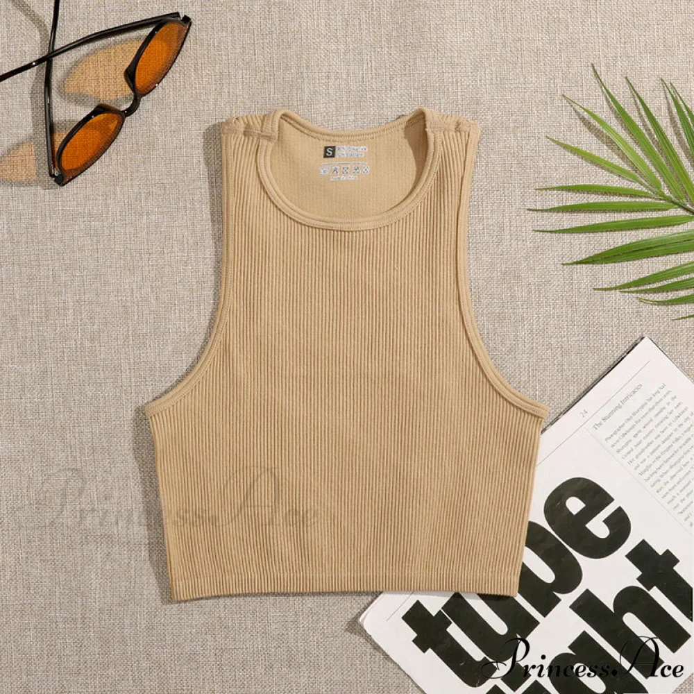 Solid Basic Seamless Streetwear Tank Tops - Image 16