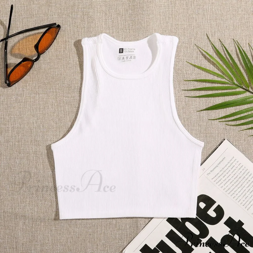 Solid Basic Seamless Streetwear Tank Tops - Image 20