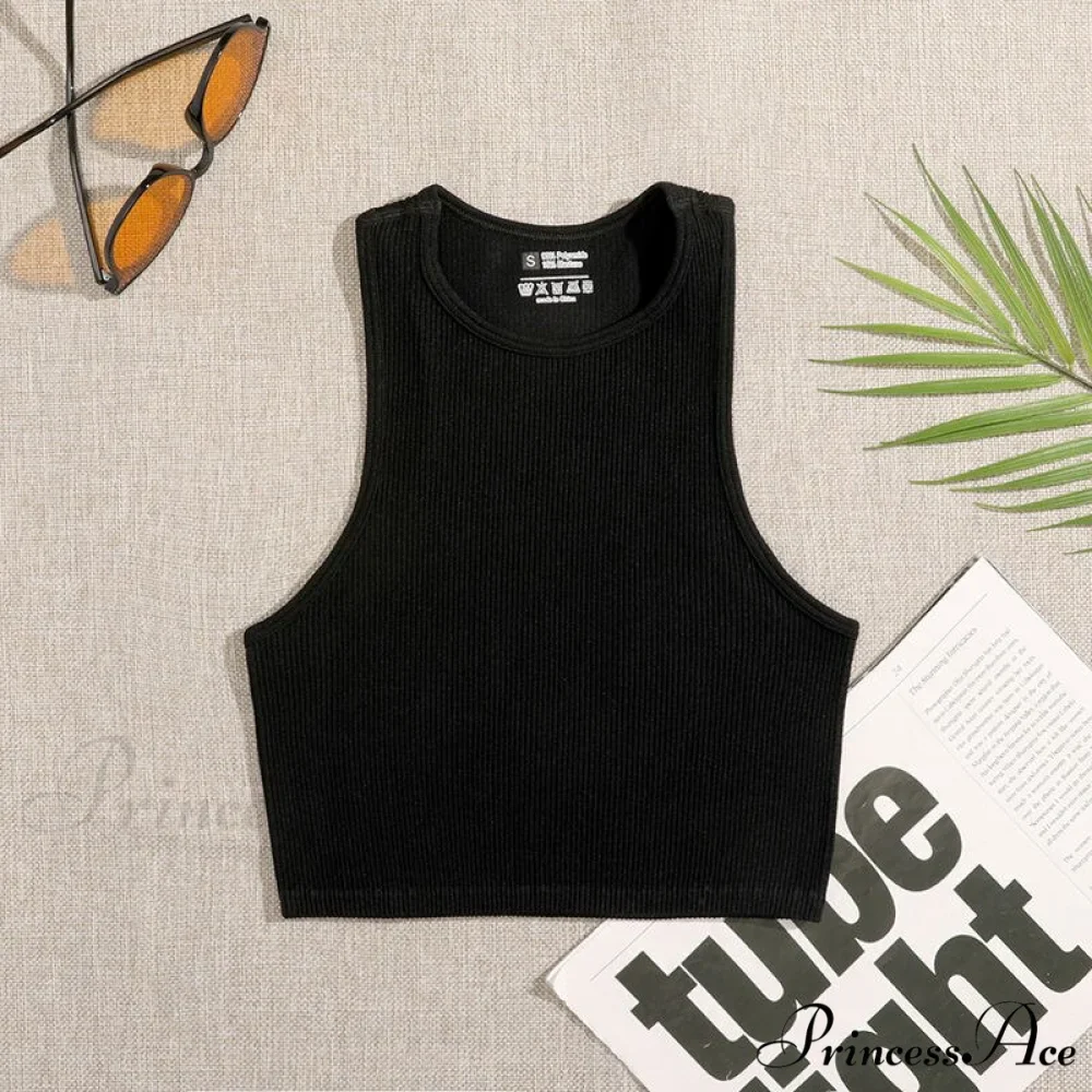 Solid Basic Seamless Streetwear Tank Tops - Image 8