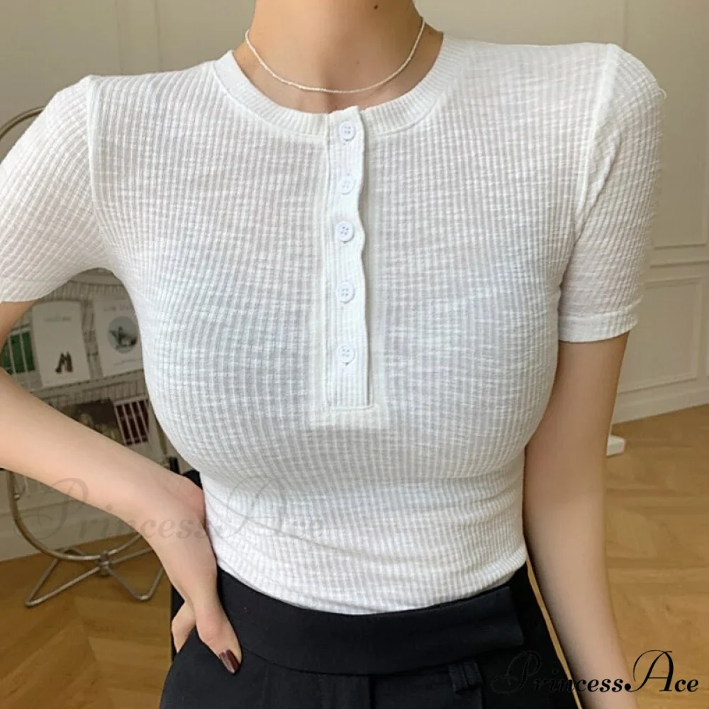 Short Sleeve Cotton Tee Shirt - Image 2