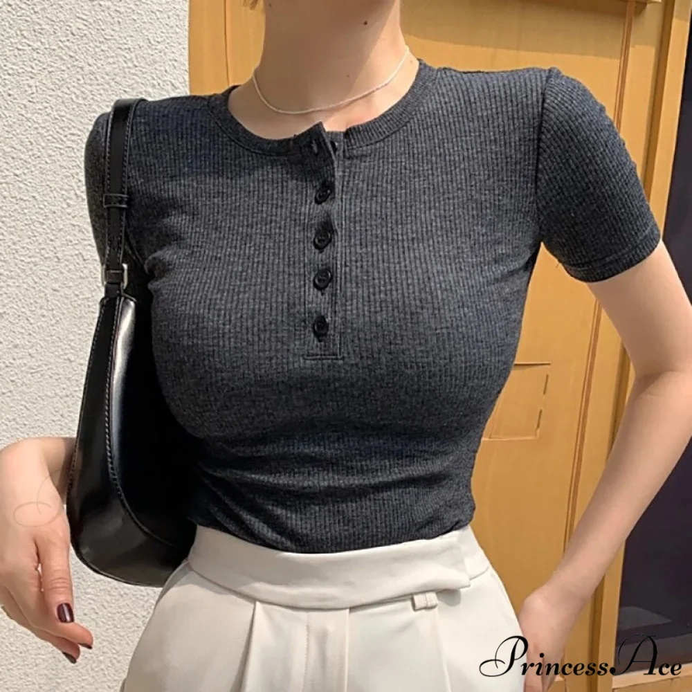 Short Sleeve Cotton Tee Shirt - Image 6