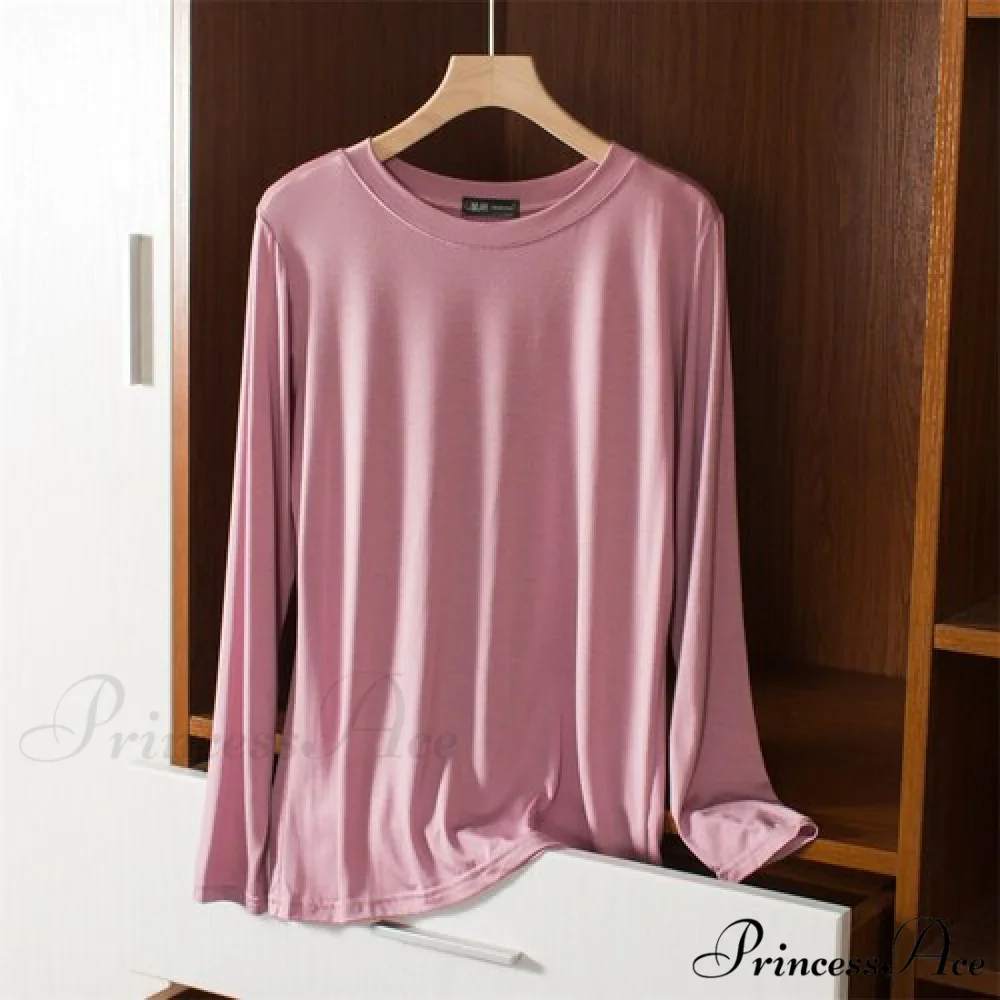 Elastic Long Sleeve Bottomed T-shirt - Image 13