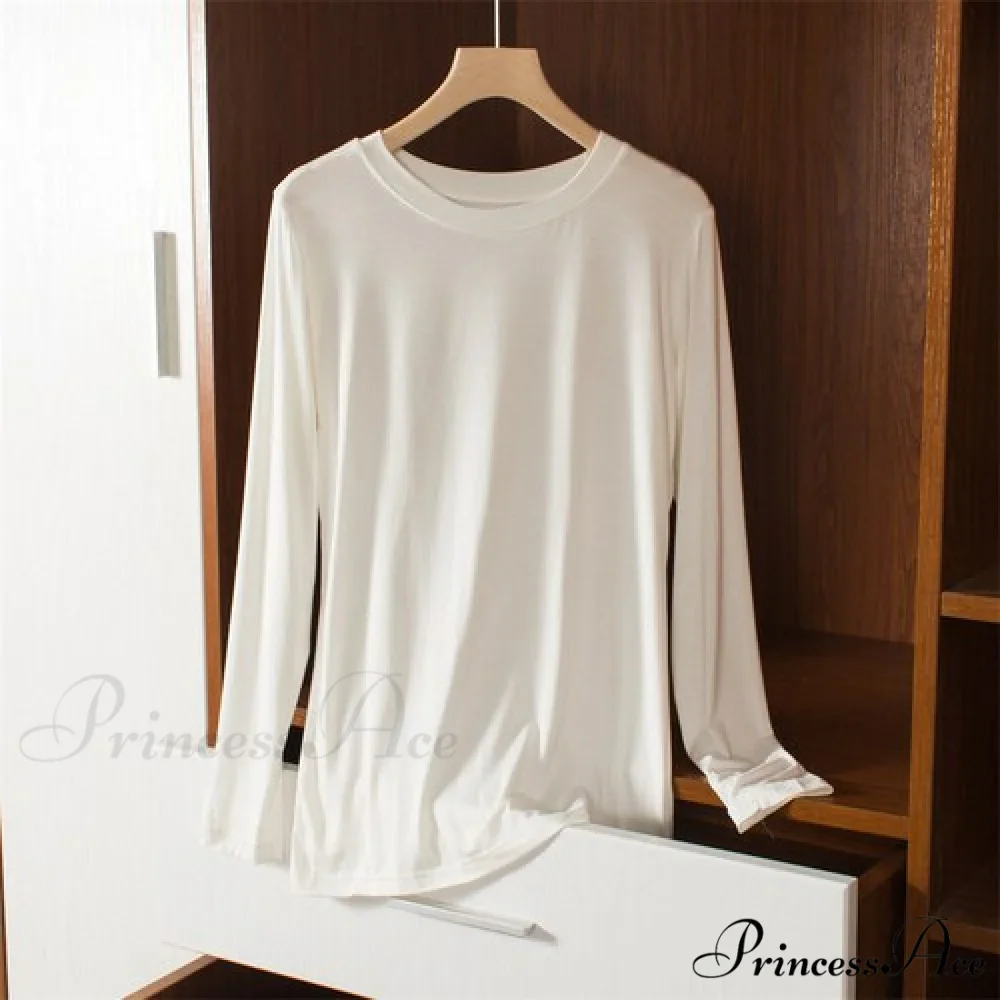 Elastic Long Sleeve Bottomed T-shirt - Image 14