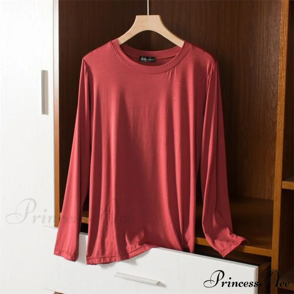 Elastic Long Sleeve Bottomed T-shirt - Image 9