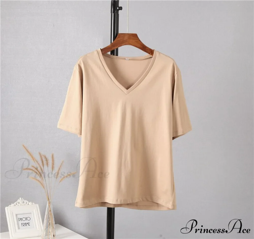 Soft Short Sleeve V Neck Tees - Image 2