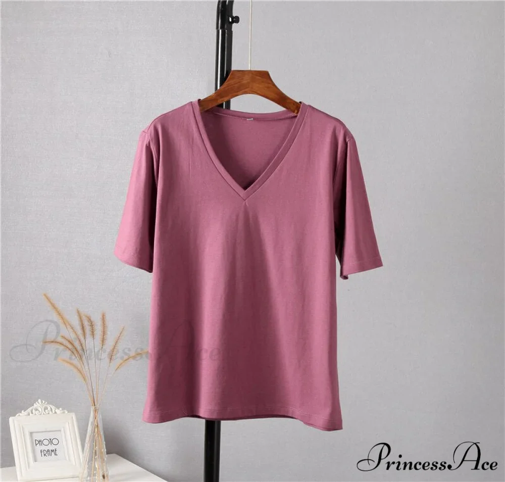 Soft Short Sleeve V Neck Tees - Image 3
