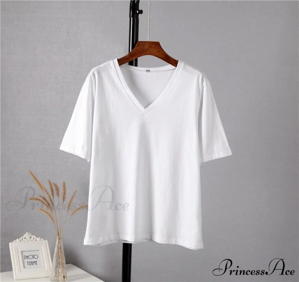 Soft Short Sleeve V Neck Tees - Image 4