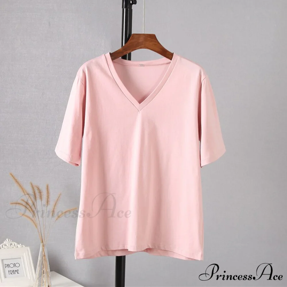 Soft Short Sleeve V Neck Tees - Image 6