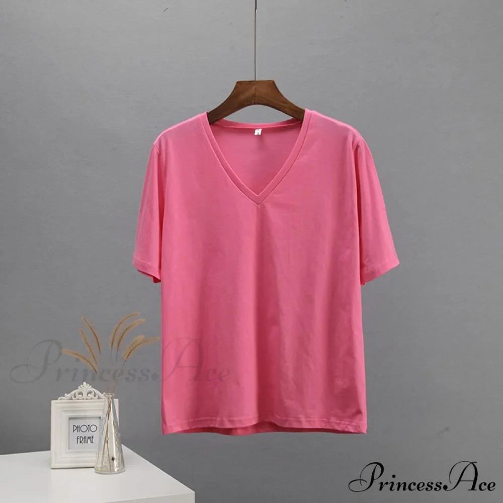 Soft Short Sleeve V Neck Tees - Image 7