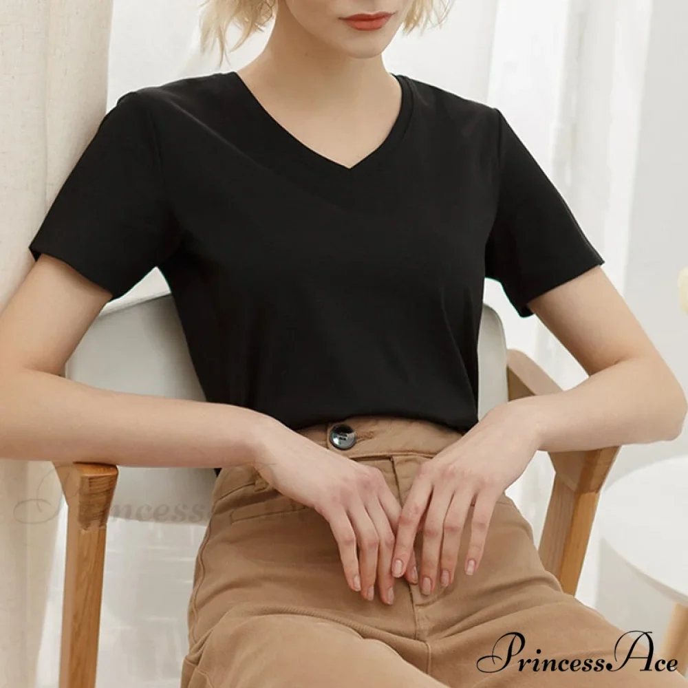 95% Cotton Simple T-shirt - Image 2