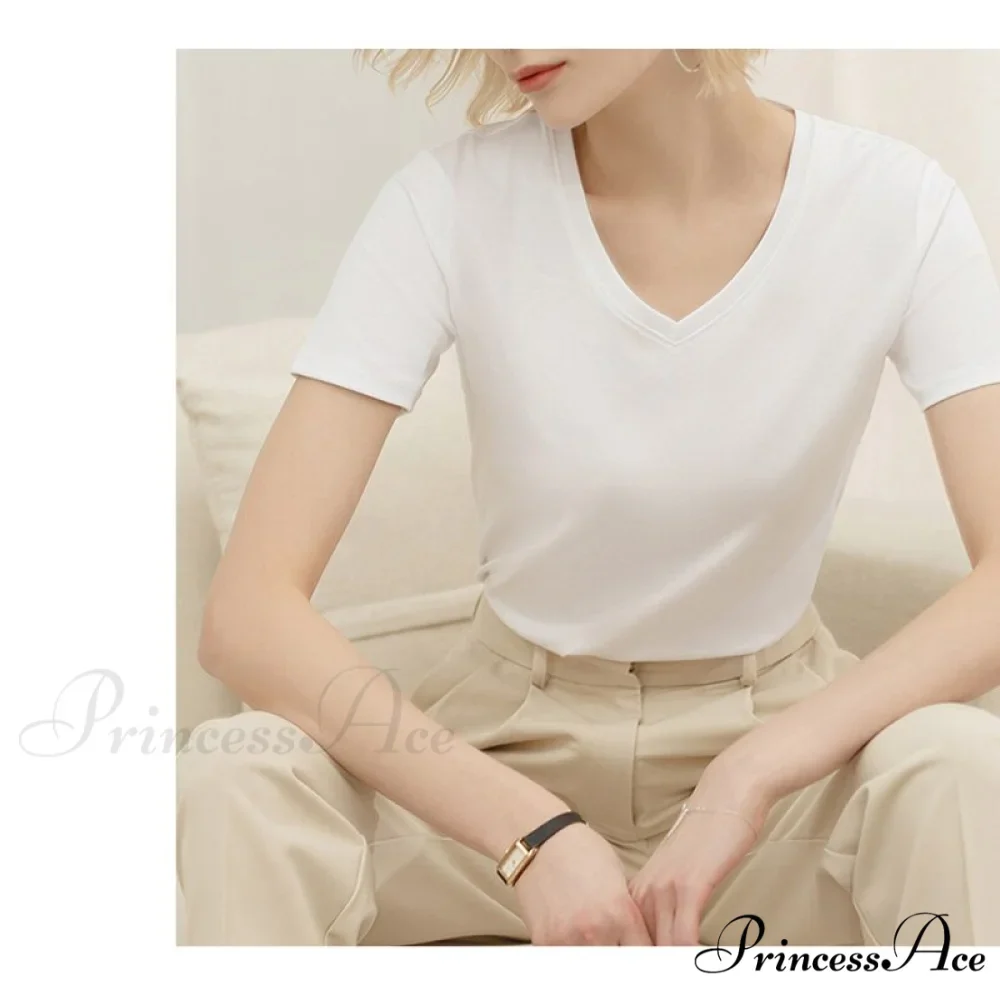 95% Cotton Simple T-shirt - Image 3