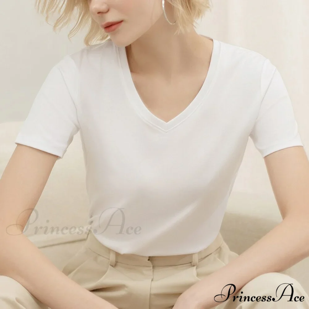 95% Cotton Simple T-shirt - Image 5