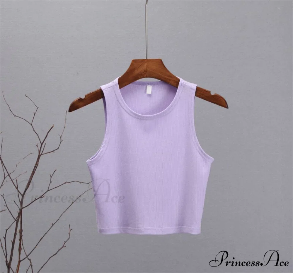 Basic Knit Ribbed Solid Vest - Image 11
