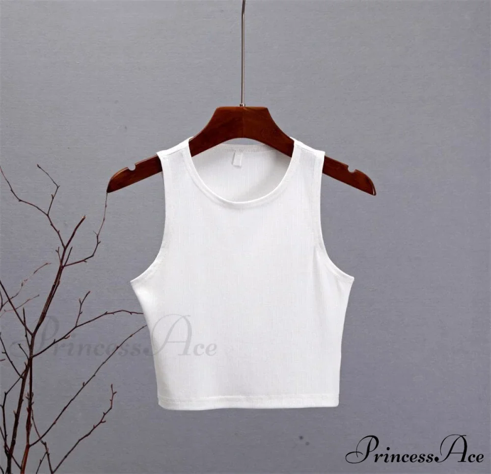 Basic Knit Ribbed Solid Vest - Image 12