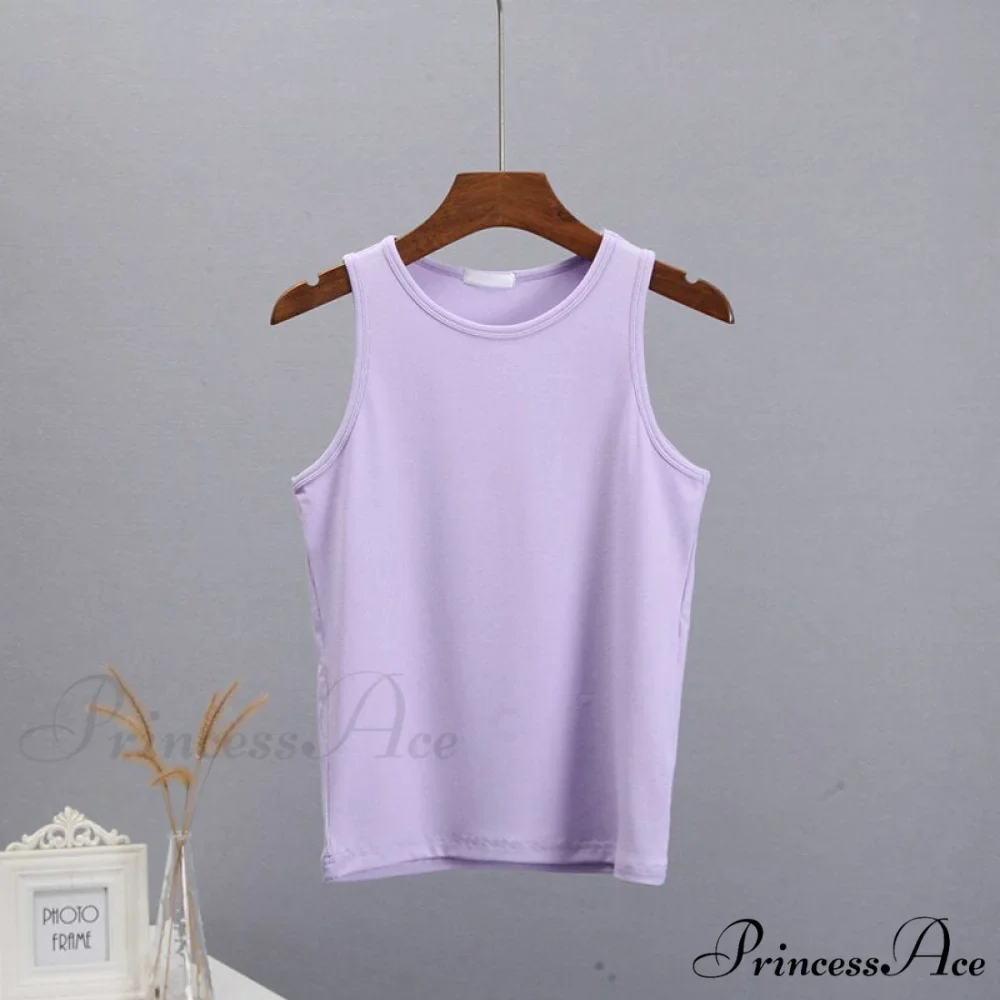 Basic Knit Ribbed Solid Vest - Image 4