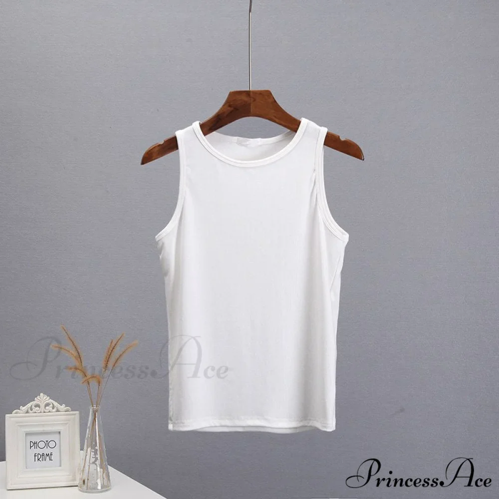 Basic Knit Ribbed Solid Vest - Image 5