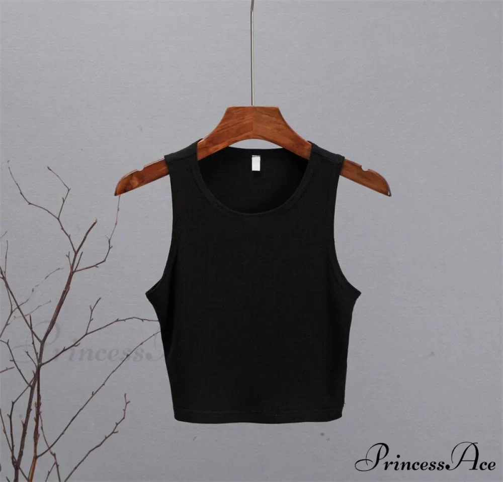 Basic Knit Ribbed Solid Vest - Image 6