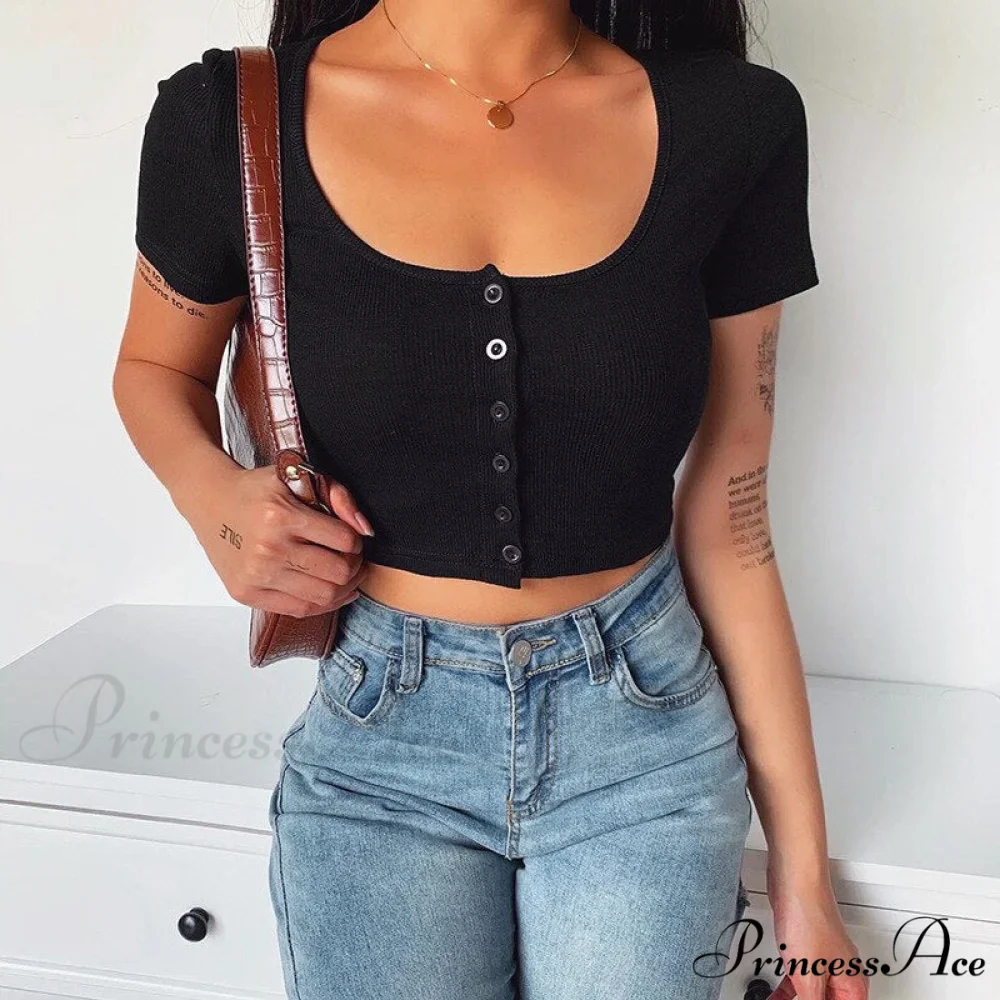 Corset Skinny Knitted Tee - Image 2